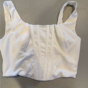 Elegant White Corset Top
